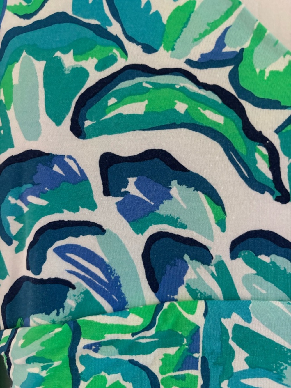 Lilly Pulitzer Vibrant Blue-Green Floral Dress Size L - Picture 5 of 5
